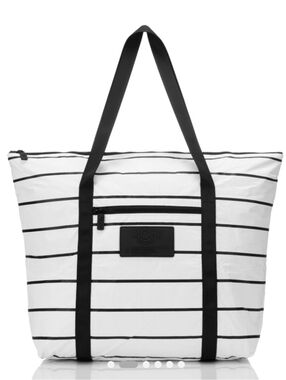 Aloha Collection Zipper Tote | Pinstripe
